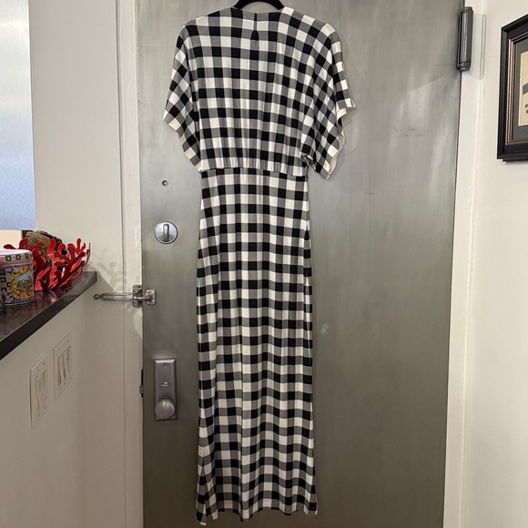 Norma Kamali Obie Gingham Maxi XS - Picture 11 of 16